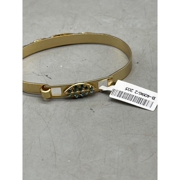 Mariana bracelet 4096/2 205 handmade blue crystals gold toned 2.5" READ NEW - Picture 5 of 10